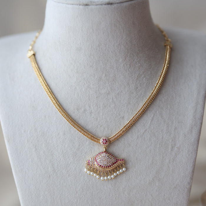 Heritage gold plated short necklace set H0990