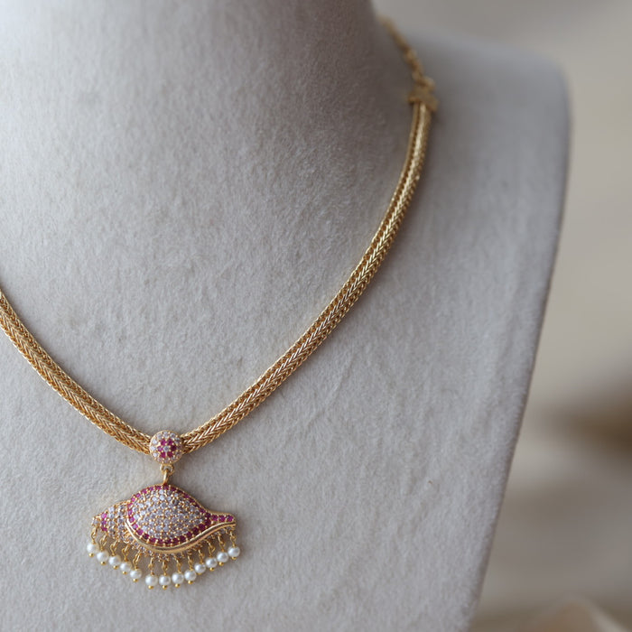 Heritage gold plated short necklace set H0990