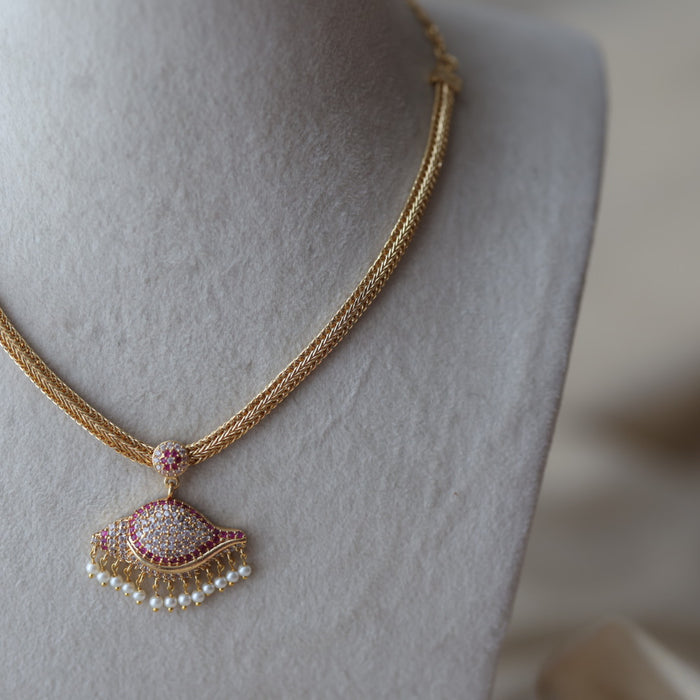 Heritage gold plated short necklace set H0990