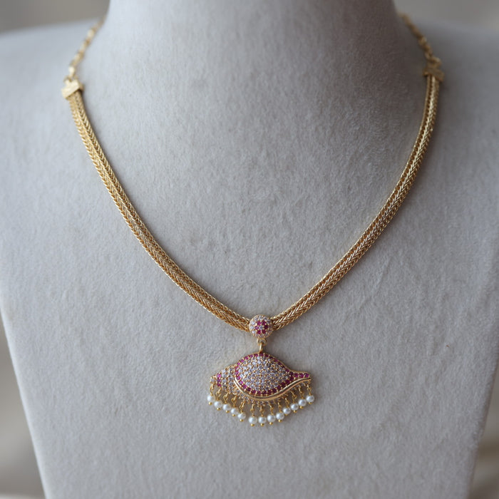 Heritage gold plated short necklace set H0990