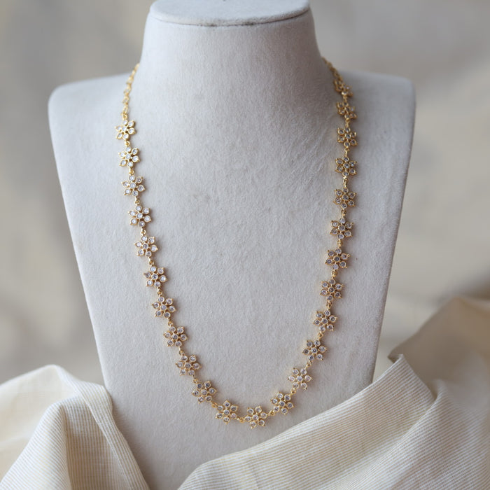 Heritage gold plated long necklace set HL098