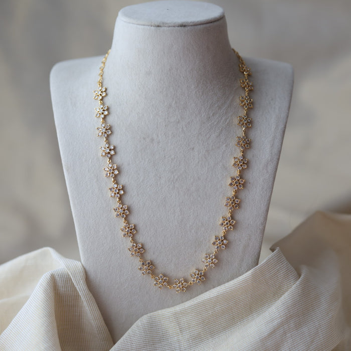 Heritage gold plated long necklace set HL098