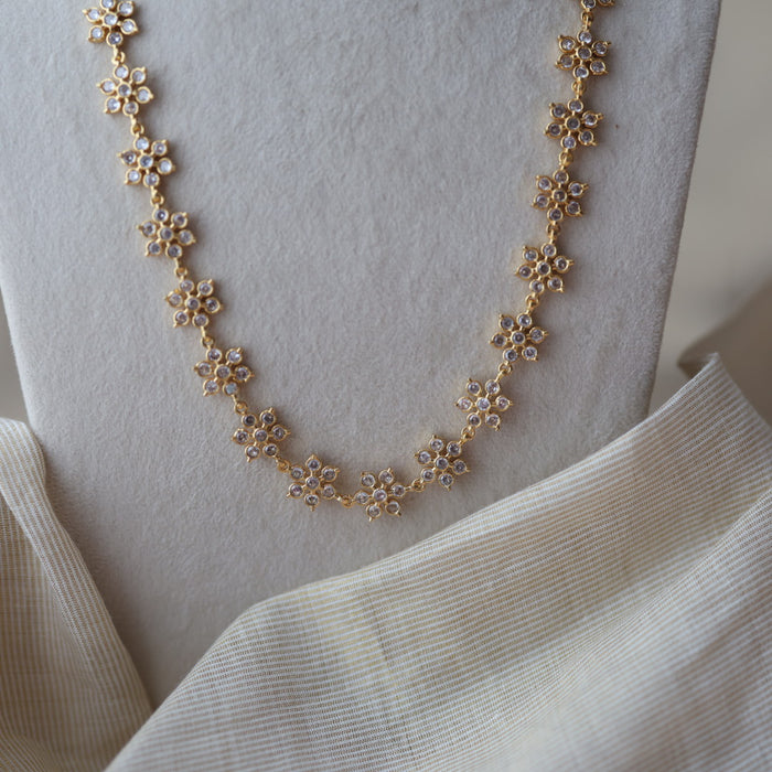 Heritage gold plated long necklace set HL098