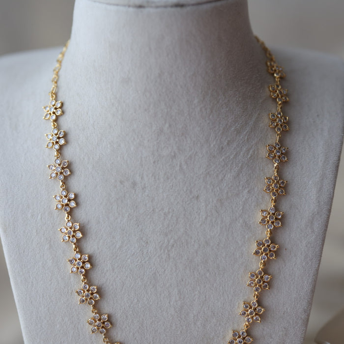 Heritage gold plated long necklace set HL098