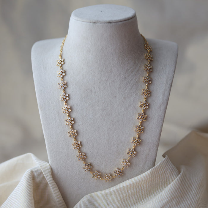Heritage gold plated long necklace set HL098