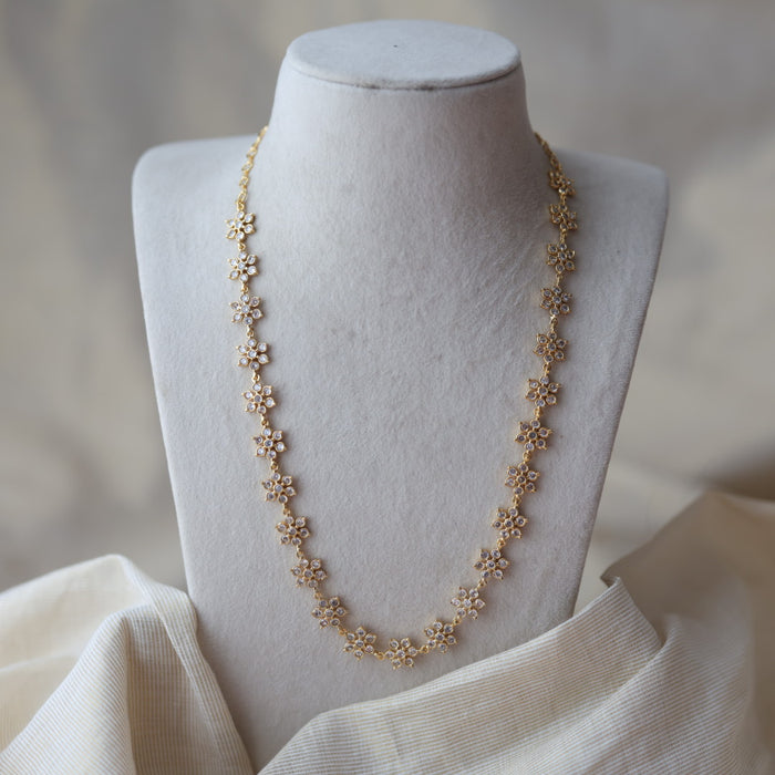 Heritage gold plated long necklace set HL098