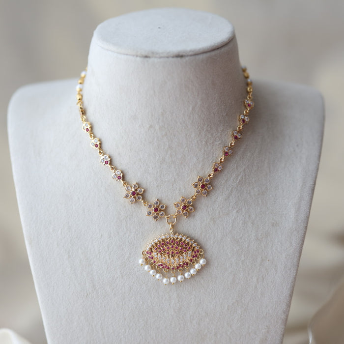 Heritage gold plated short necklace set H0931