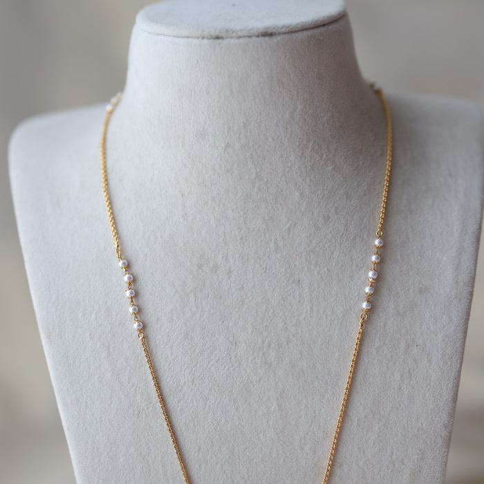 Heritage gold plated padakam long necklace HP8772