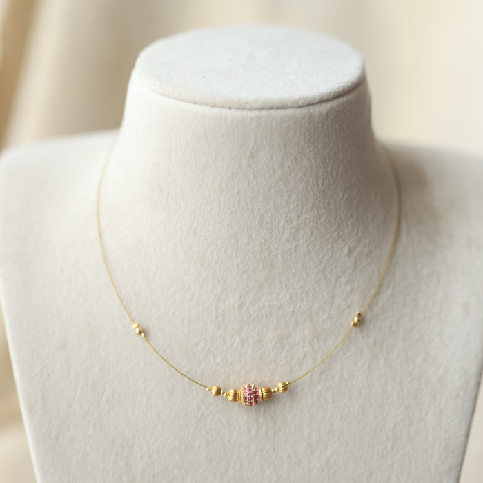 Heritage invisible short necklace IN301