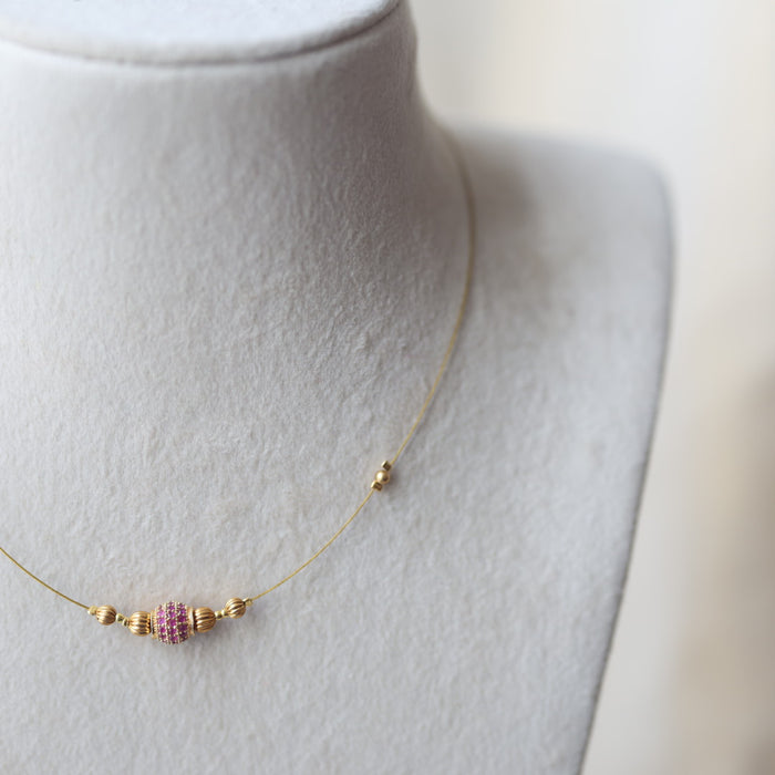 Heritage invisible short necklace IN301