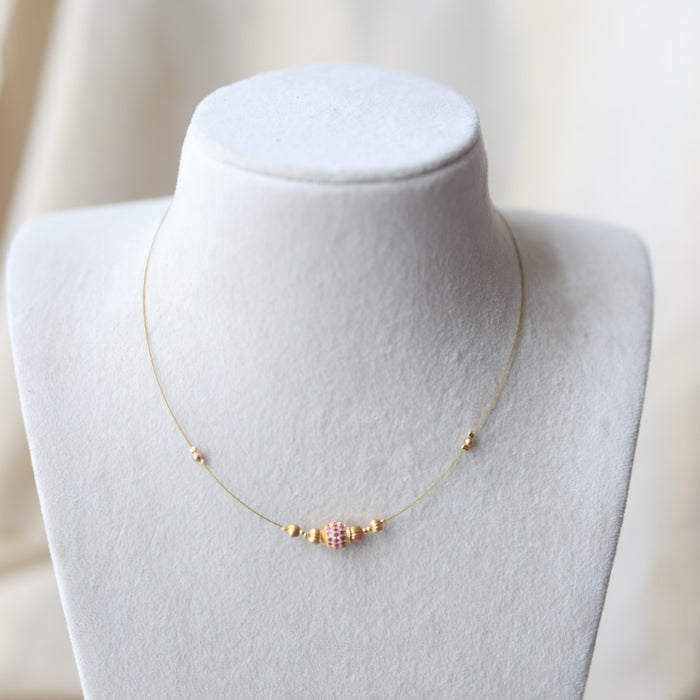 Heritage invisible short necklace IN301