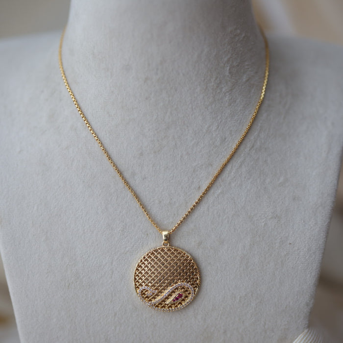 Heritage gold plated pendant chain HC2018
