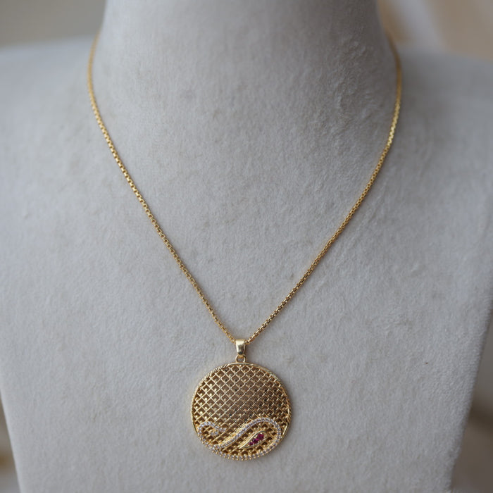 Heritage gold plated pendant chain HC2018