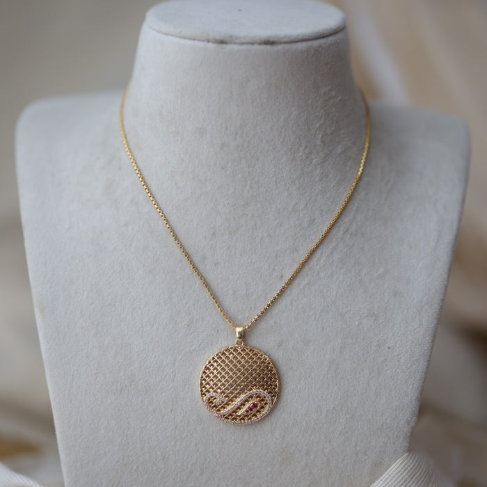 Heritage gold plated pendant chain HC2018