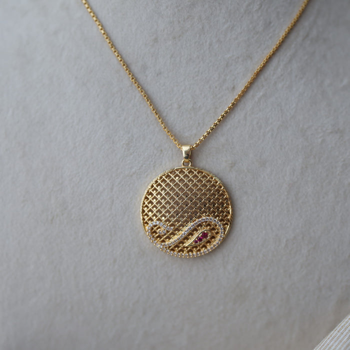 Heritage gold plated pendant chain HC2018