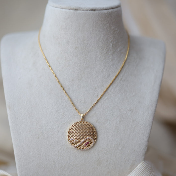 Heritage gold plated pendant chain HC2018