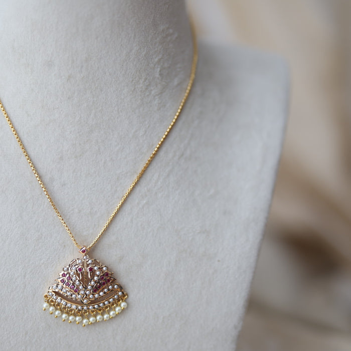 Heritage gold plated pendant chain HC2078