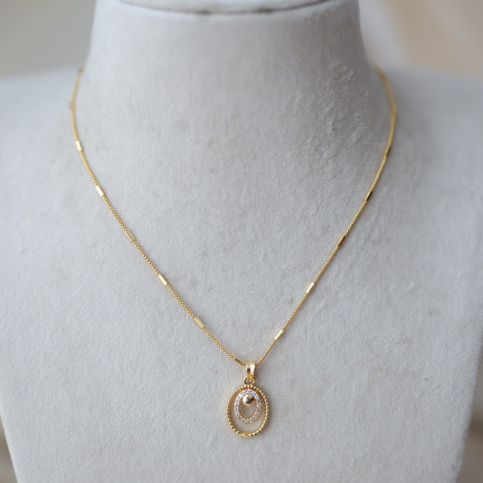 Heritage gold plated pendant chain HC289