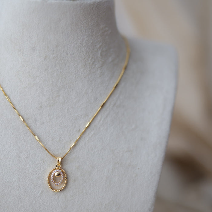 Heritage gold plated pendant chain HC289