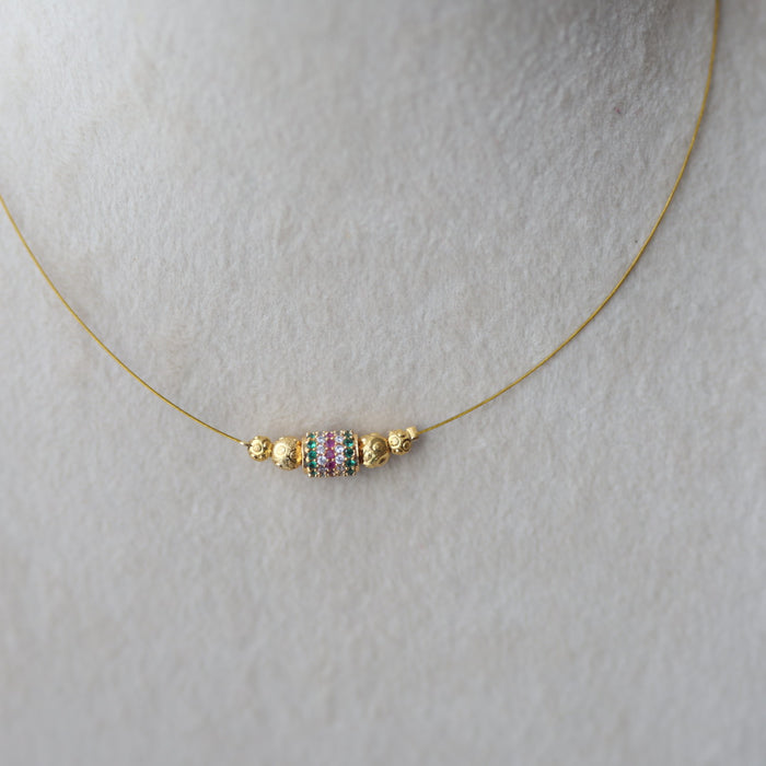 Heritage invisible short necklace IN3017