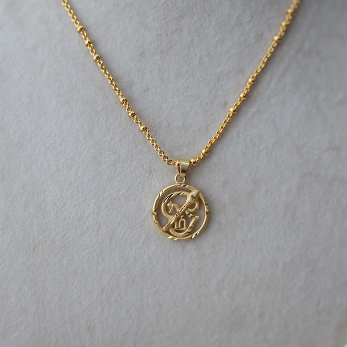 Heritage gold plated pendant chain HC27182