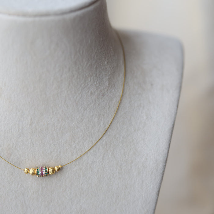 Heritage invisible short necklace IN3017