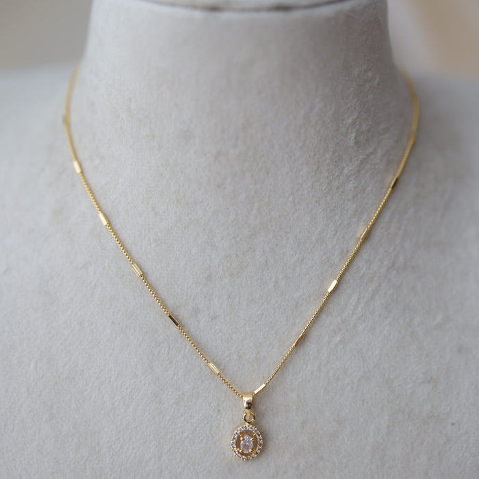 Heritage gold plated pendant chain HC212