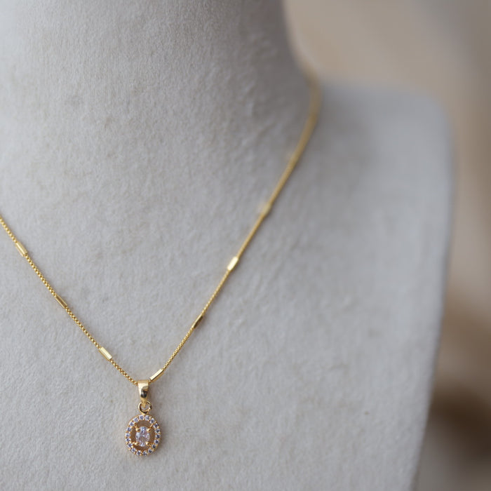 Heritage gold plated pendant chain HC212