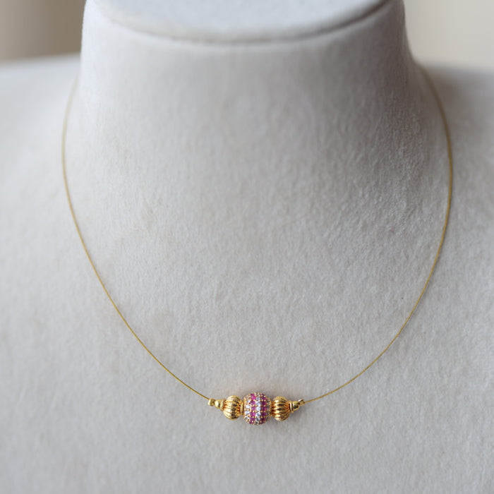 Heritage invisible short necklace IN3024