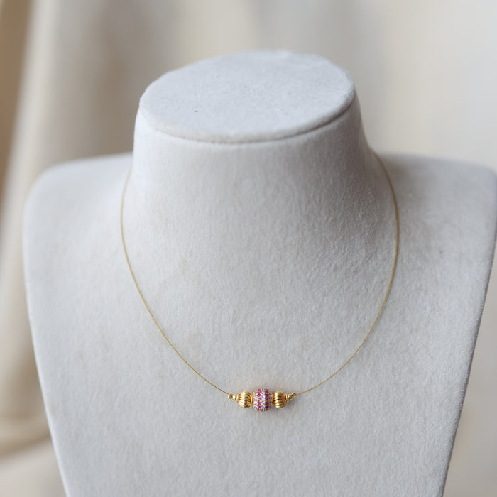 Heritage invisible short necklace IN3024