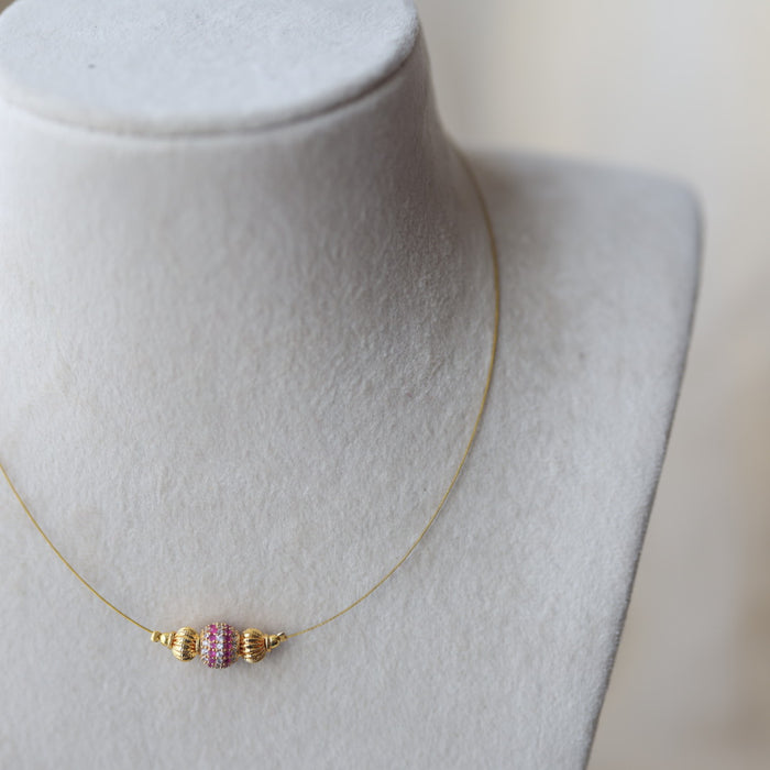 Heritage invisible short necklace IN3024