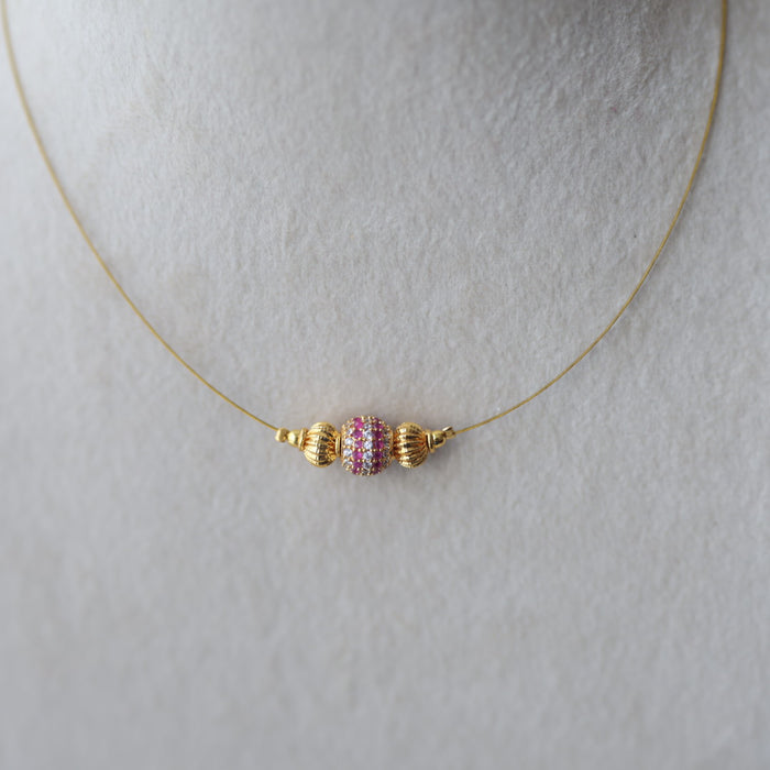 Heritage invisible short necklace IN3024