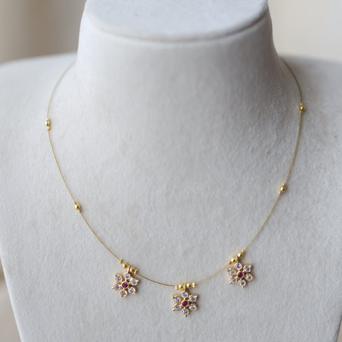 Heritage invisible short necklace IN3026
