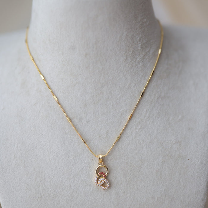 Heritage gold plated pendant chain HC122