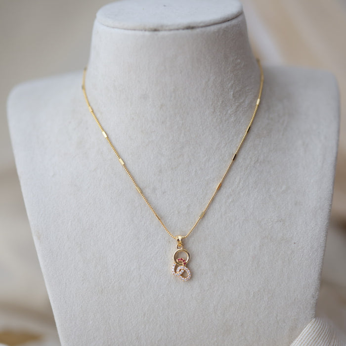 Heritage gold plated pendant chain HC122