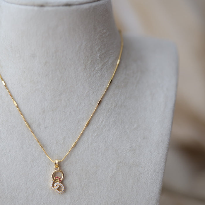 Heritage gold plated pendant chain HC122