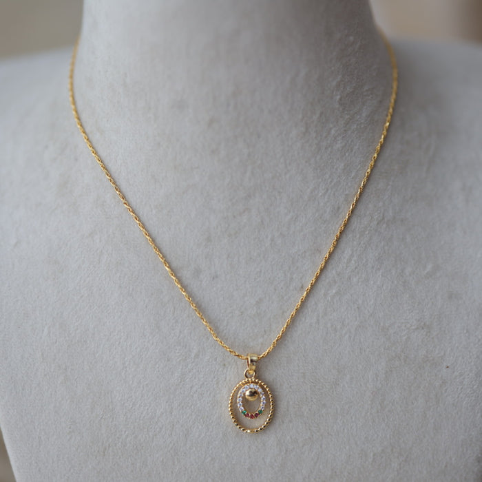 Heritage gold plated pendant chain HC899