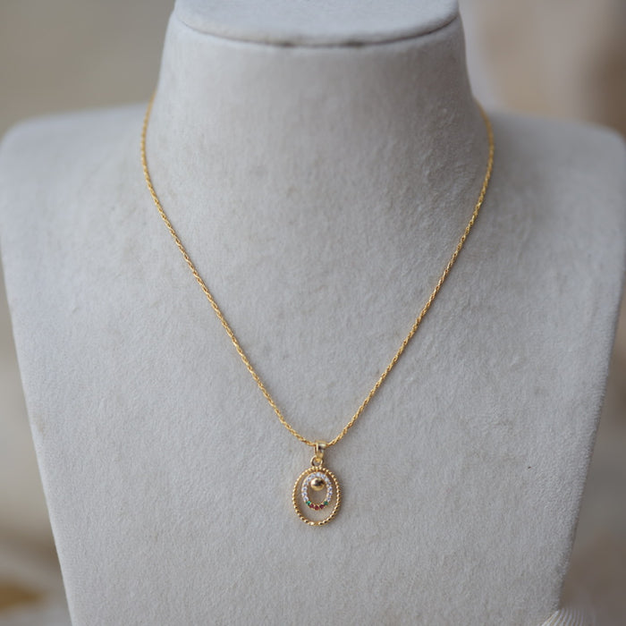 Heritage gold plated pendant chain HC899