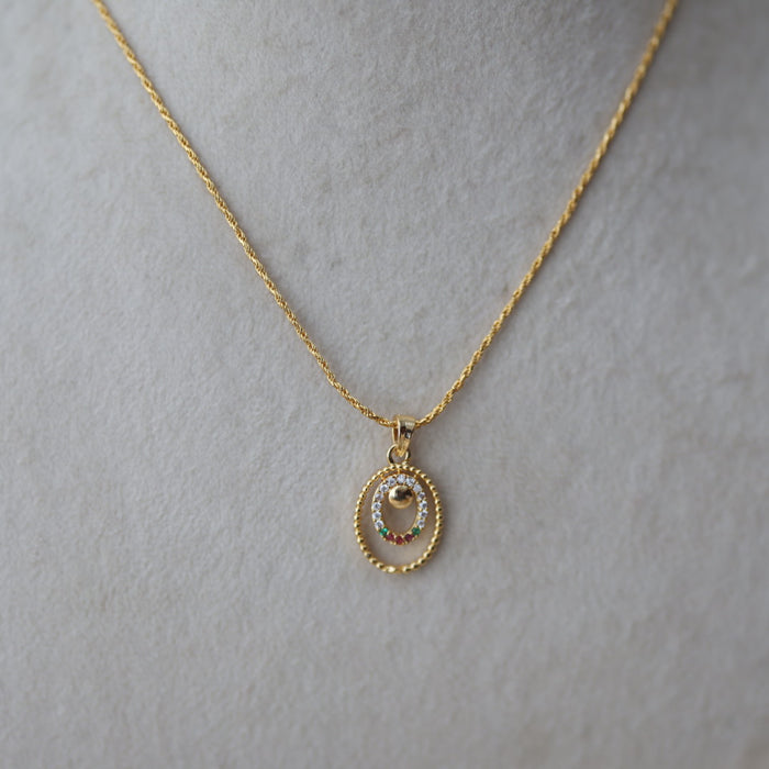 Heritage gold plated pendant chain HC899