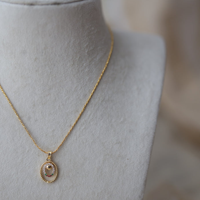 Heritage gold plated pendant chain HC899