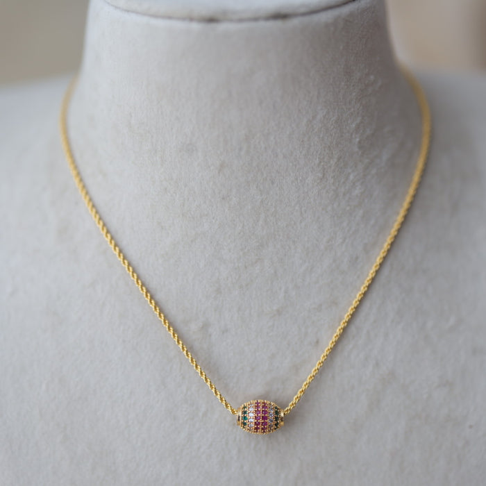 Heritage gold plated pendant chain HC022