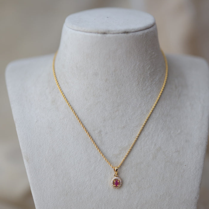Heritage gold plated pendant chain HC423