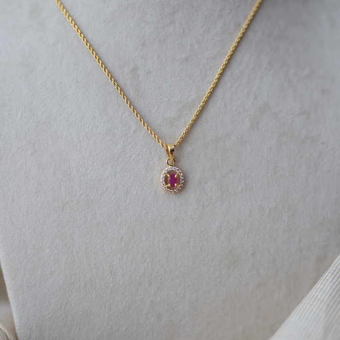 Heritage gold plated pendant chain HC423