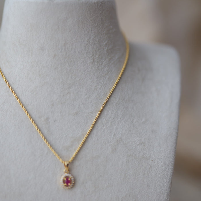 Heritage gold plated pendant chain HC423