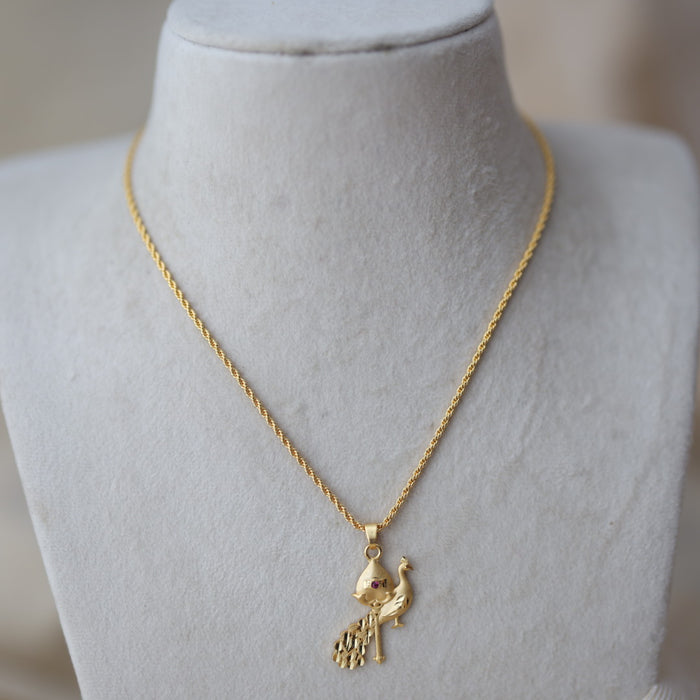 Heritage gold plated OM pendant chain HC8712
