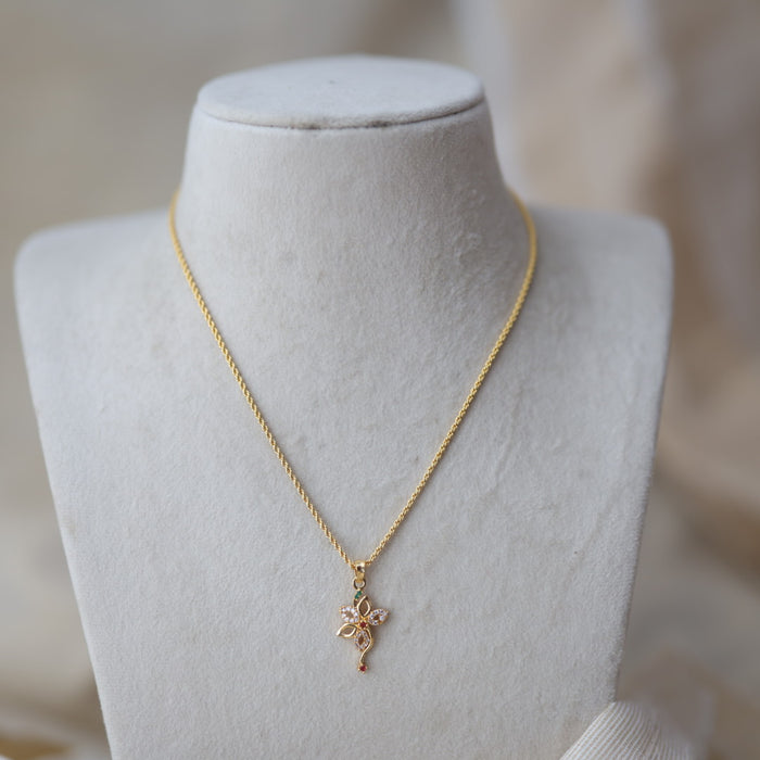 Heritage gold plated pendant chain HC789