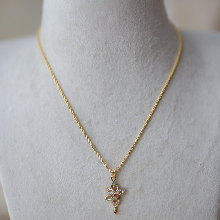 Heritage gold plated pendant chain HC789
