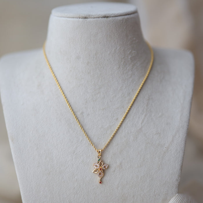 Heritage gold plated pendant chain HC789