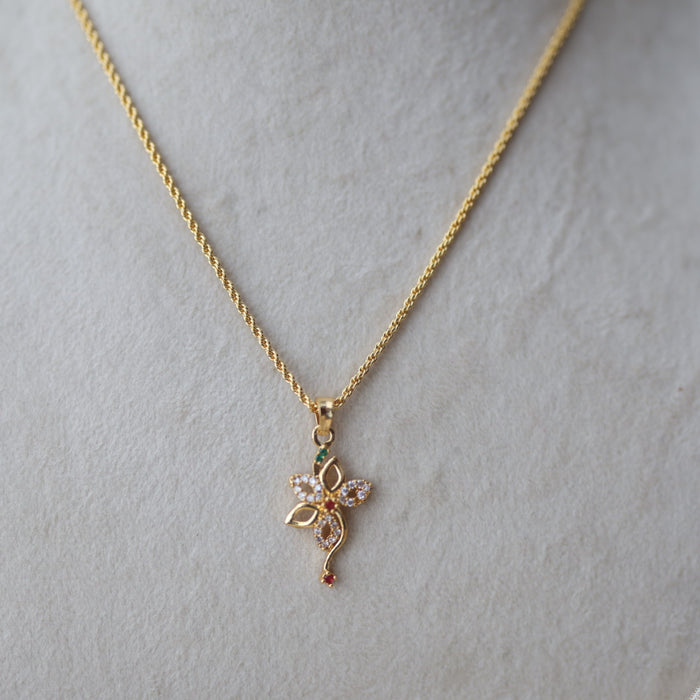 Heritage gold plated pendant chain HC789