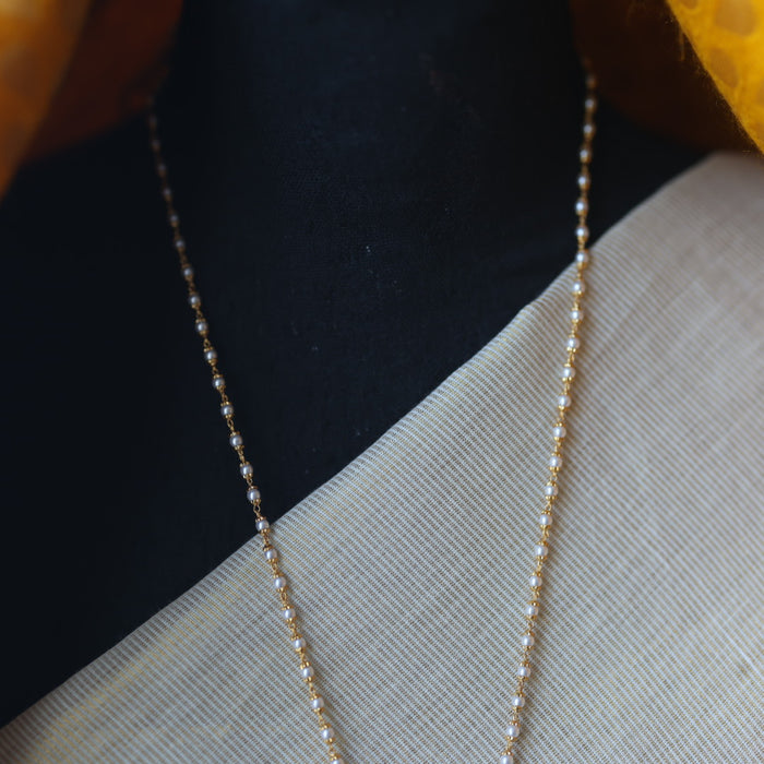 Heritage gold plated simple gold padakam necklace HP799